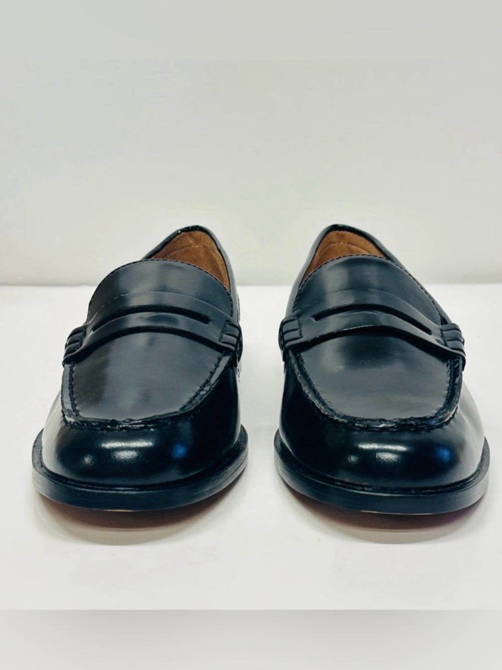 Madewell Black Leather Penny Loafers for Women Nye Model - Picture 3 of 4